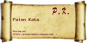 Palen Kata névjegykártya